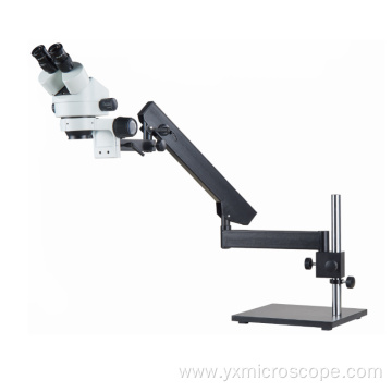 folded stand with base 7-45x zoom stereo microscope